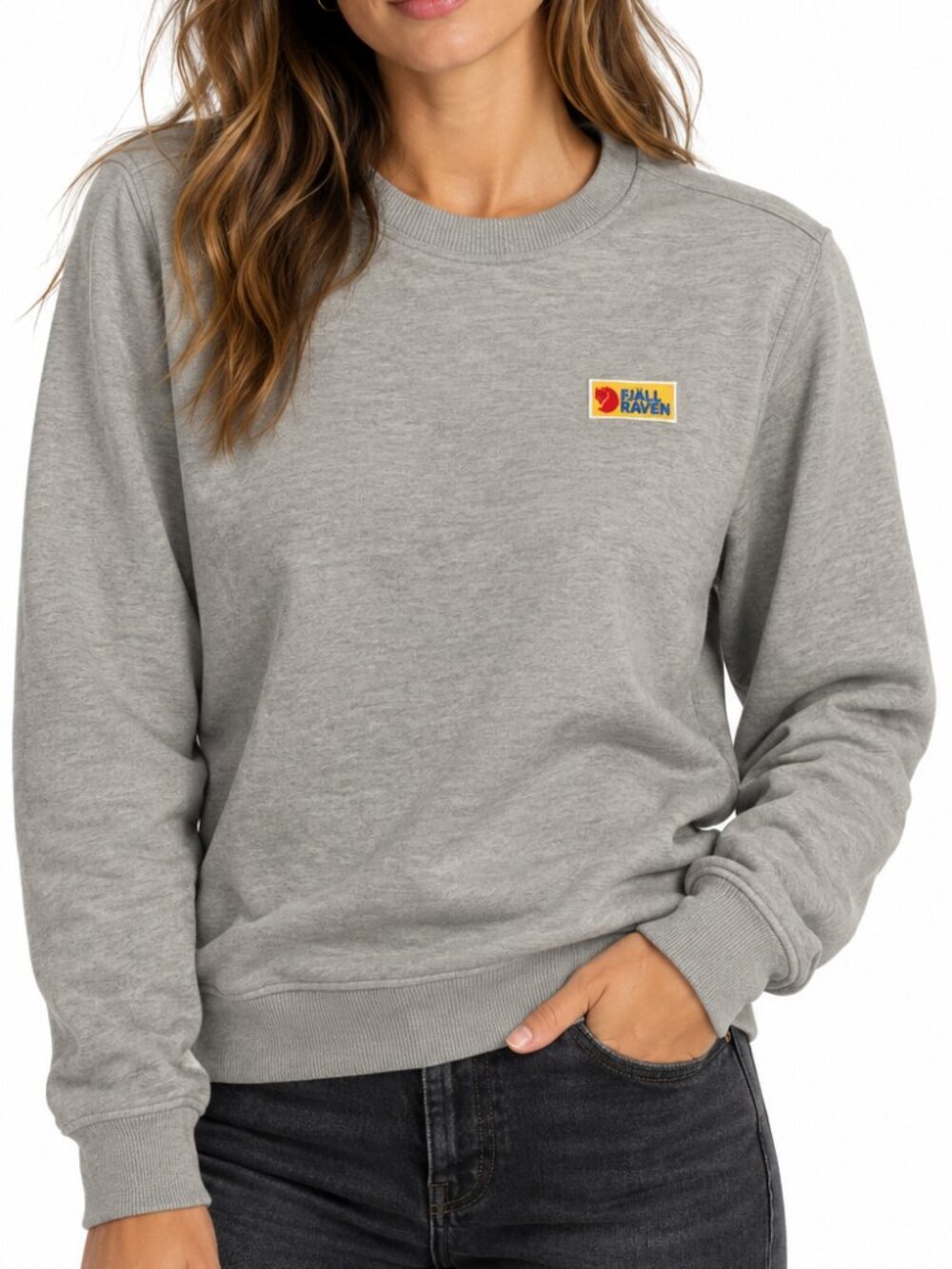 Fjallraven Vardag Organic Cotton Crewneck Sweatshirt Gray Size XS